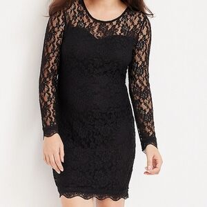 Maurices Black Lace Dress